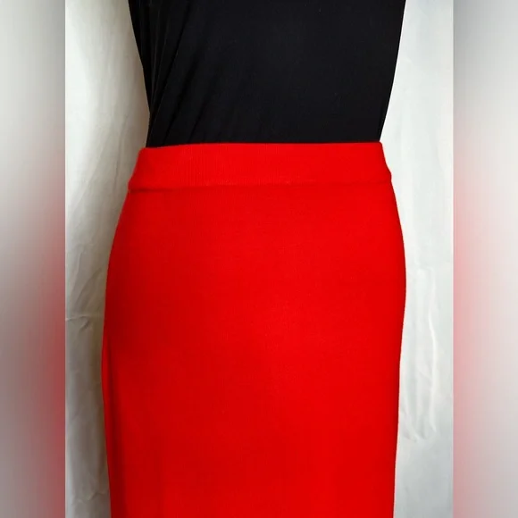 NWT Gretchen Scott Slimming Red Sailor Skirt Size Lg - Picture 4 of 15